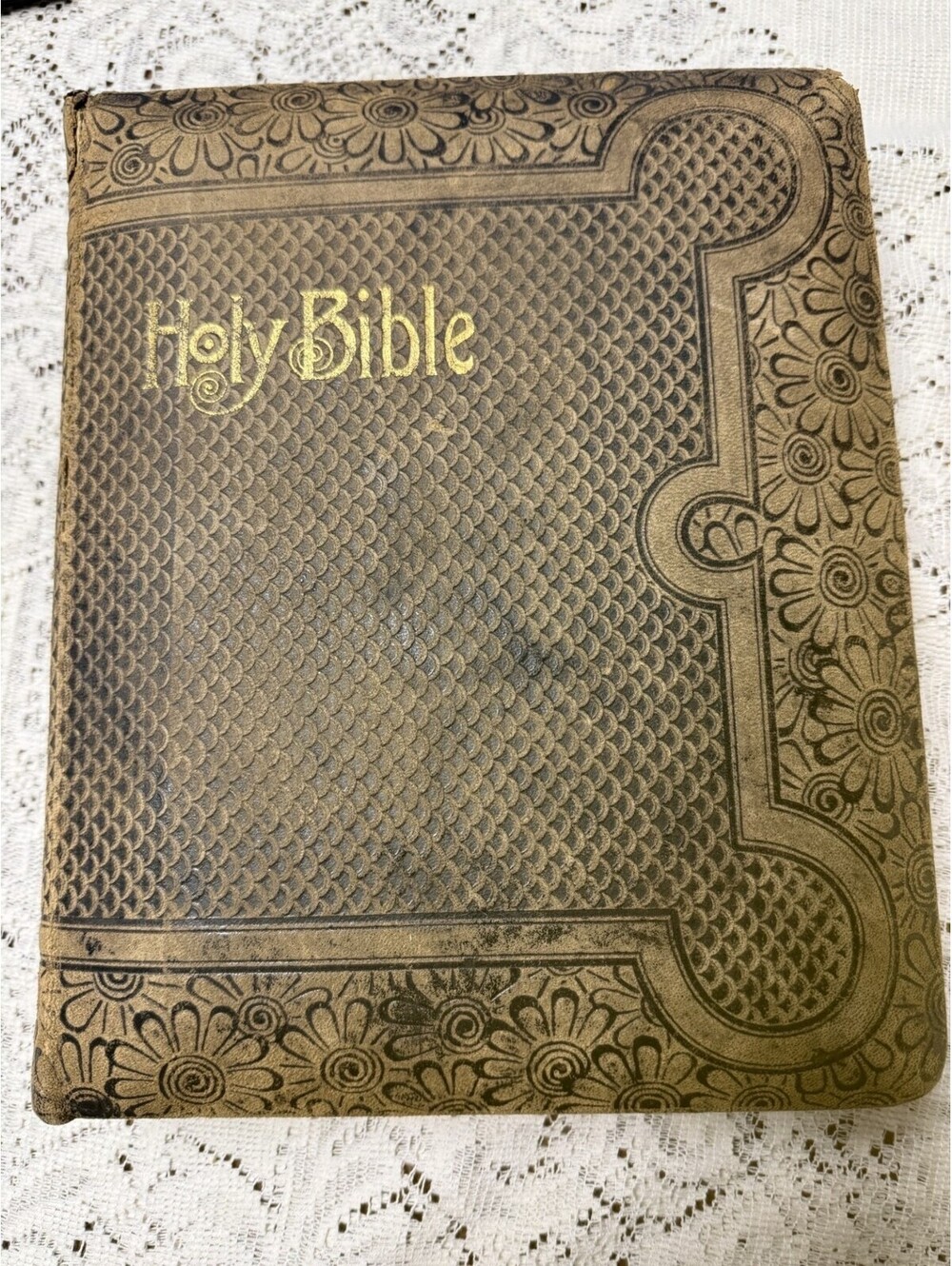 Antique Victorian Study Bible Pastor’s Edition c1892 Reference Concordance
